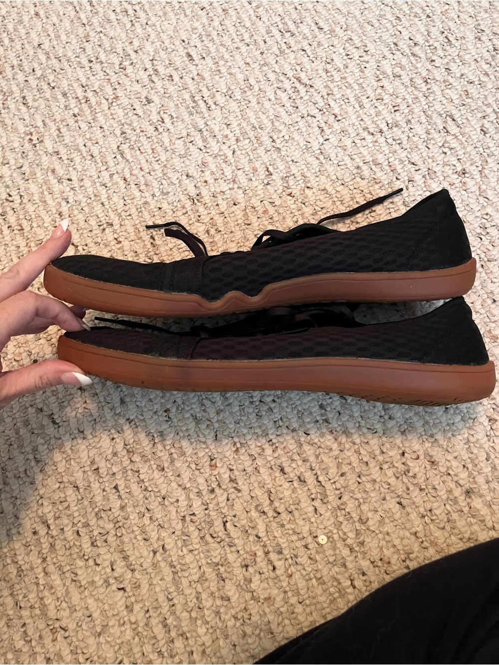 Whitin Men's Minimalist Barefoot Shoes Black Gum Sole Trail Runner Size 47 US 13 - Picture 3 of 9